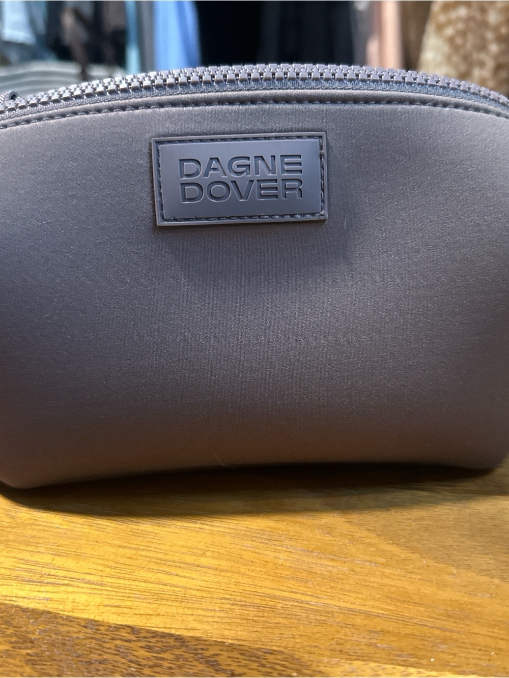 Dagne Dover Small Hunter toiletry bag in color Dune(mauve with brown undertones)